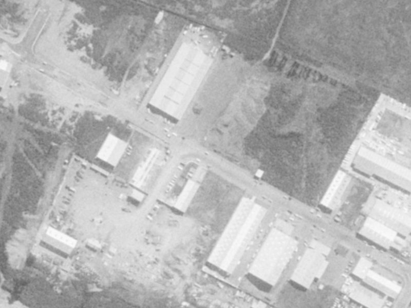 34-36 Wickham Street from the air, 1975-1979
