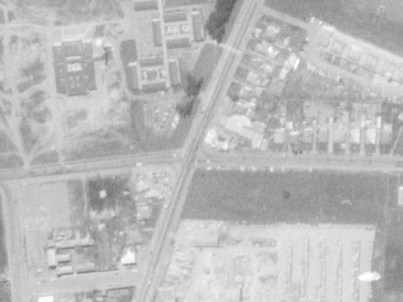 40 Carmen Road from the air, 1975-1979