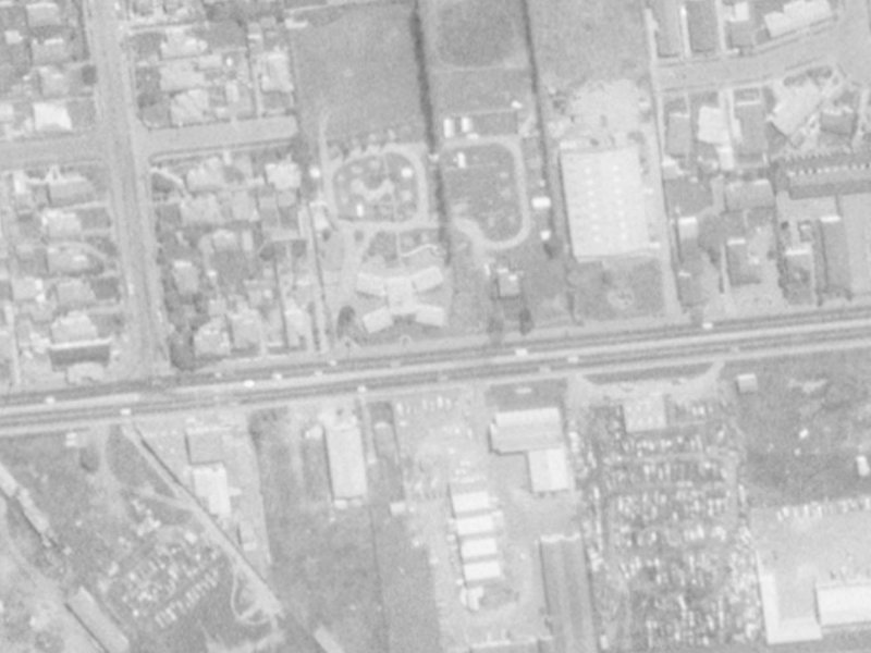 302 Blenheim Road from the air, 1975-1979
