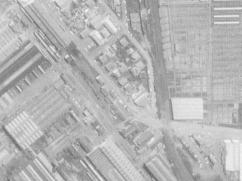 12 Lowe Street from the air, 1975-1979