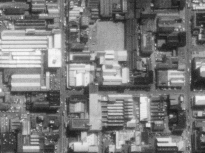 13-19 Dundas Street from the air, 1975-1979