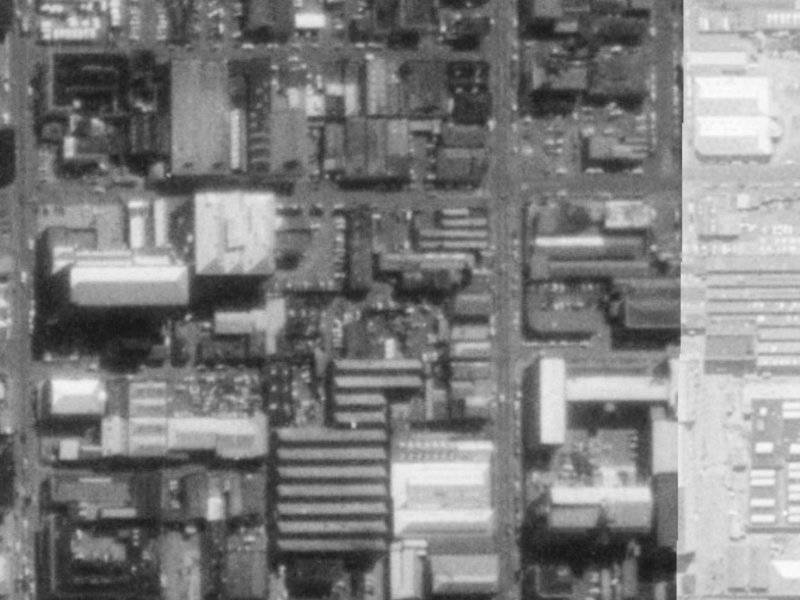 Rope Street from the air, 1975-1979