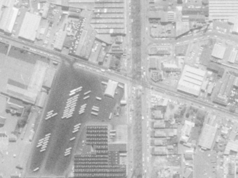 35 Fitzgerald Avenue from the air, 1975-1979