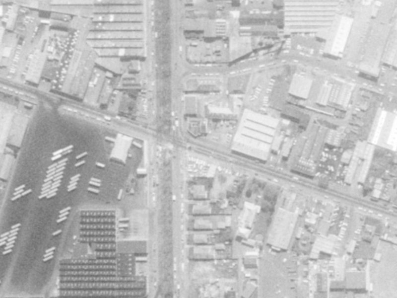 Fitzgerald Avenue from the air, 1975-1979