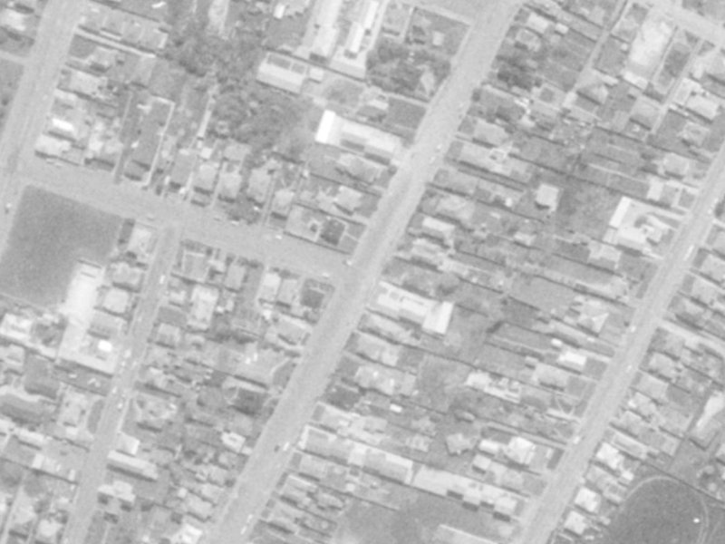 44 Mathesons Road from the air, 1975-1979
