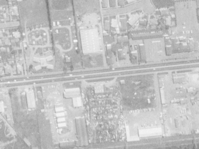 275 Blenheim Road from the air, 1975-1979