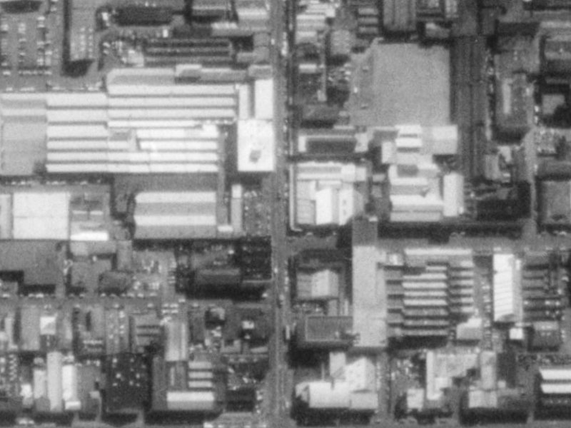 540 Colombo Street from the air, 1975-1979