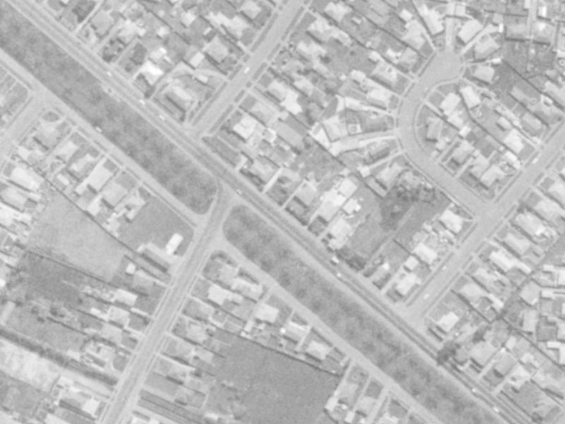 393C Linwood Avenue from the air, 1975-1979