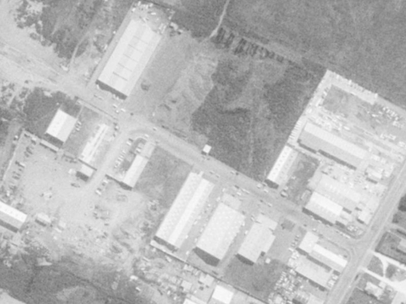 25A Wickham Street from the air, 1975-1979