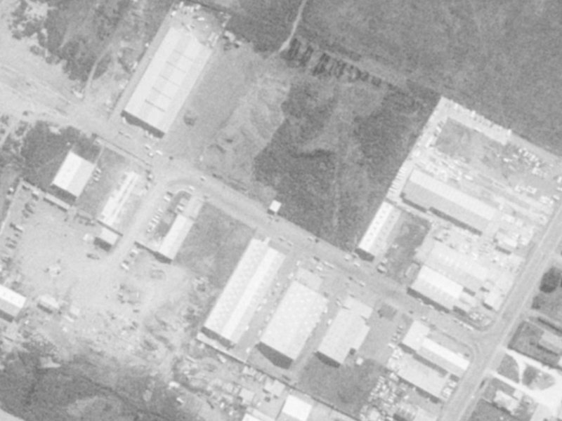 24A Wickham Street from the air, 1975-1979