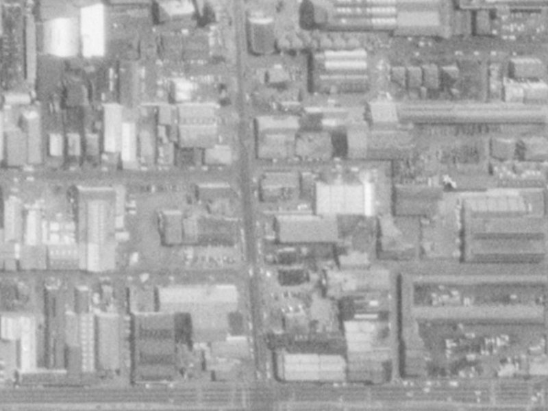208 Antigua Street from the air, 1975-1979
