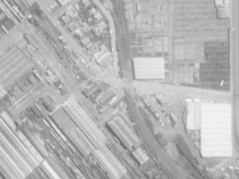 17–19 Lester Lane from the air, 1975-1979