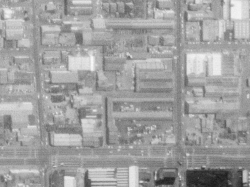 Saint David Street from the air, 1975-1979