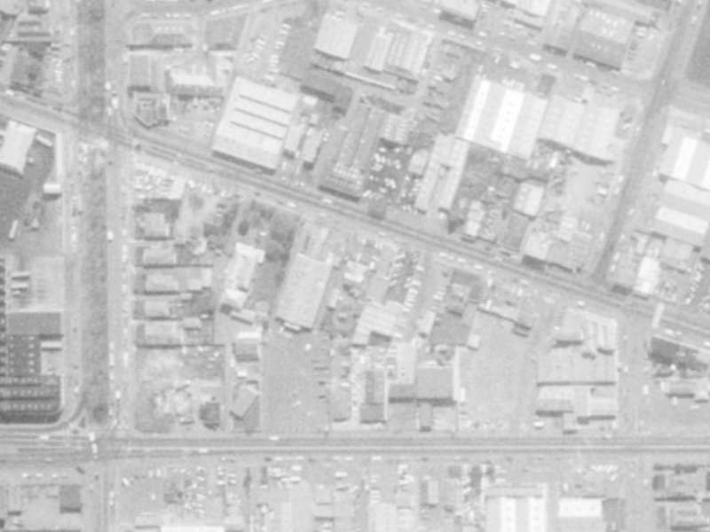 156 Ferry Road from the air, 1975-1979