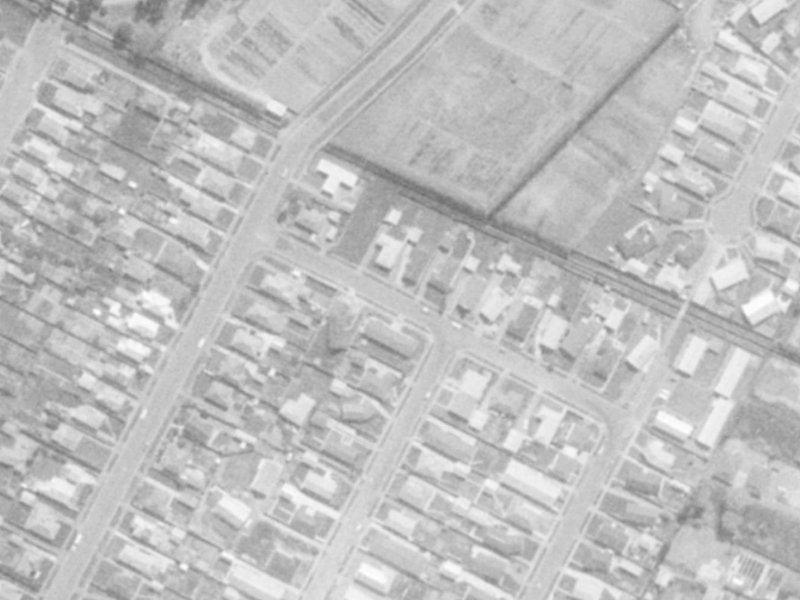 6B Arran Crescent from the air, 1975-1979