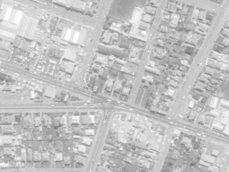 231A Ferry Road from the air, 1975-1979