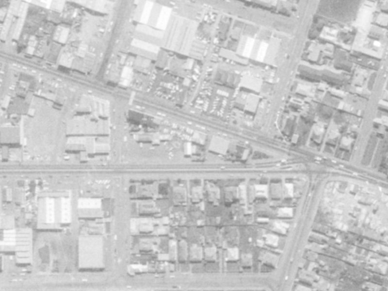 206 Ferry Road from the air, 1975-1979