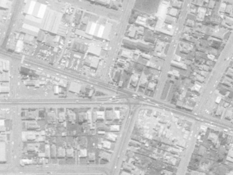 223 Ferry Road from the air, 1975-1979