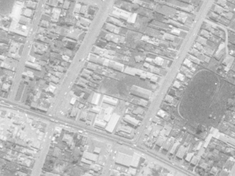 League Lane from the air, 1975-1979