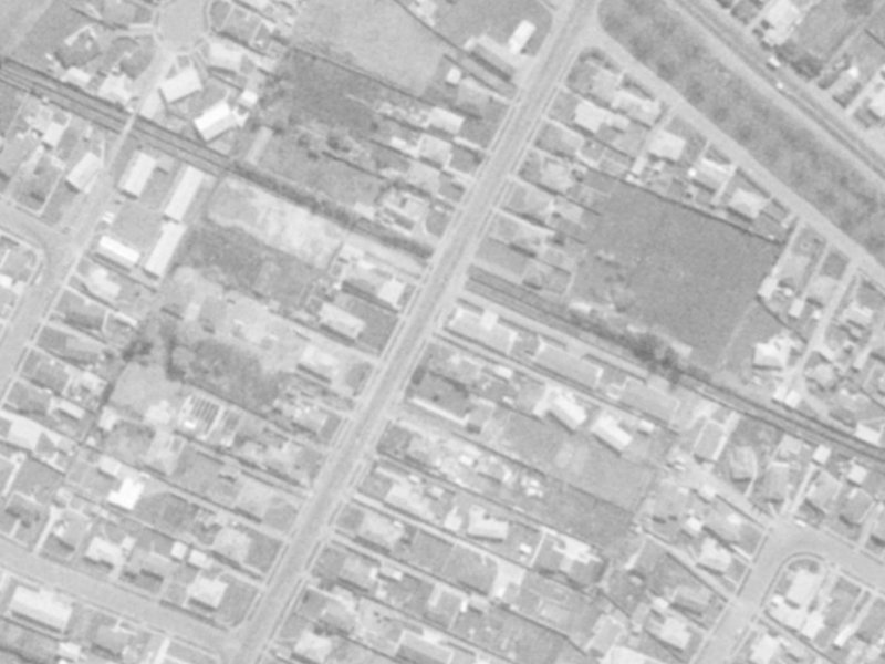 106 Tilford Street from the air, 1975-1979
