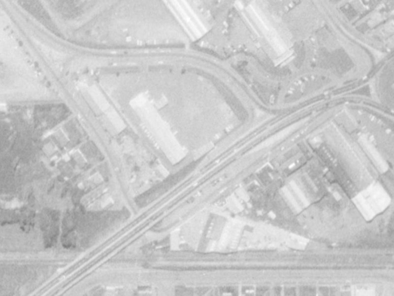 1 Lowther Street from the air, 1975-1979