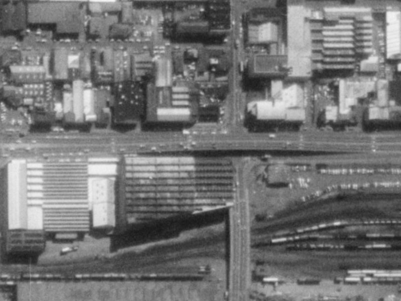 Moorhouse Avenue from the air, 1975-1979