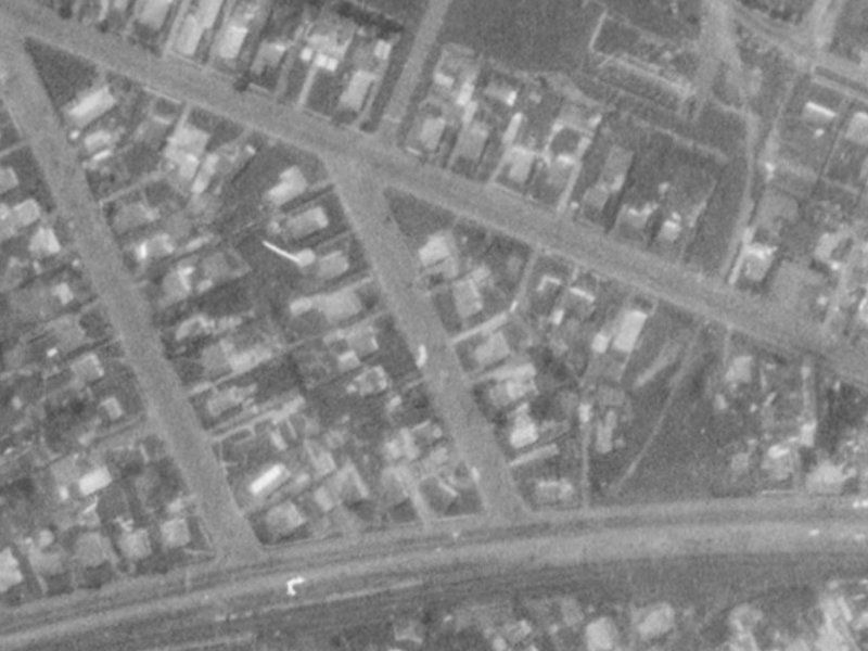 Fulham Street from the air, 1975-1979