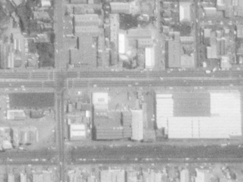 74 Moorhouse Avenue from the air, 1975-1979