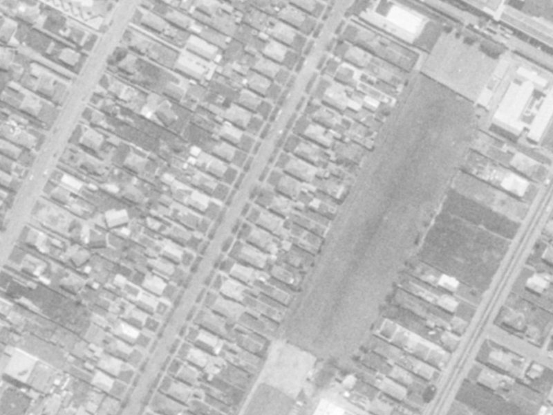 46 Ryan Street from the air, 1975-1979