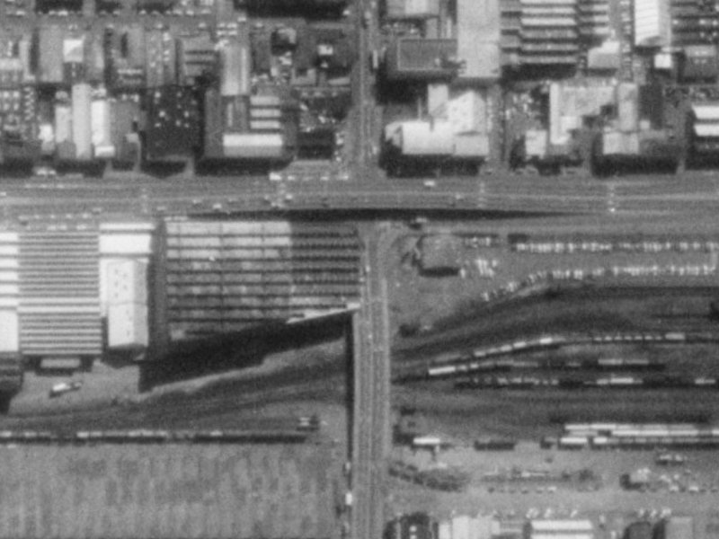 302 Moorhouse Avenue from the air, 1975-1979