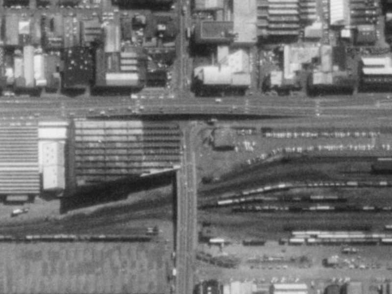 506 Colombo Street from the air, 1975-1979
