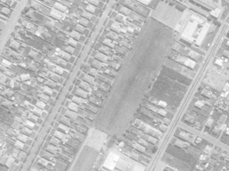 44A Ryan Street from the air, 1975-1979