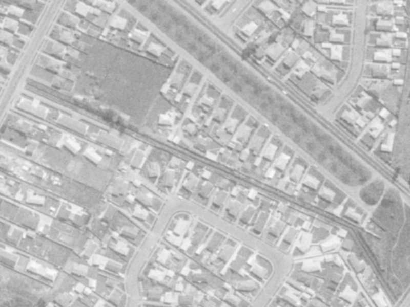 Frensham Crescent from the air, 1975-1979
