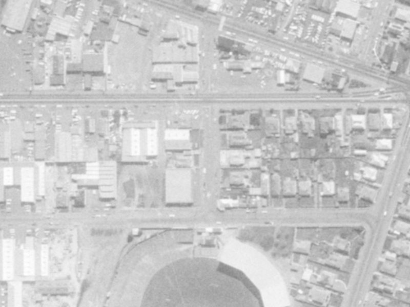 14 Lancaster Street from the air, 1975-1979