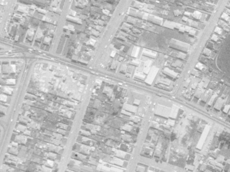 Ferry Road from the air, 1975-1979