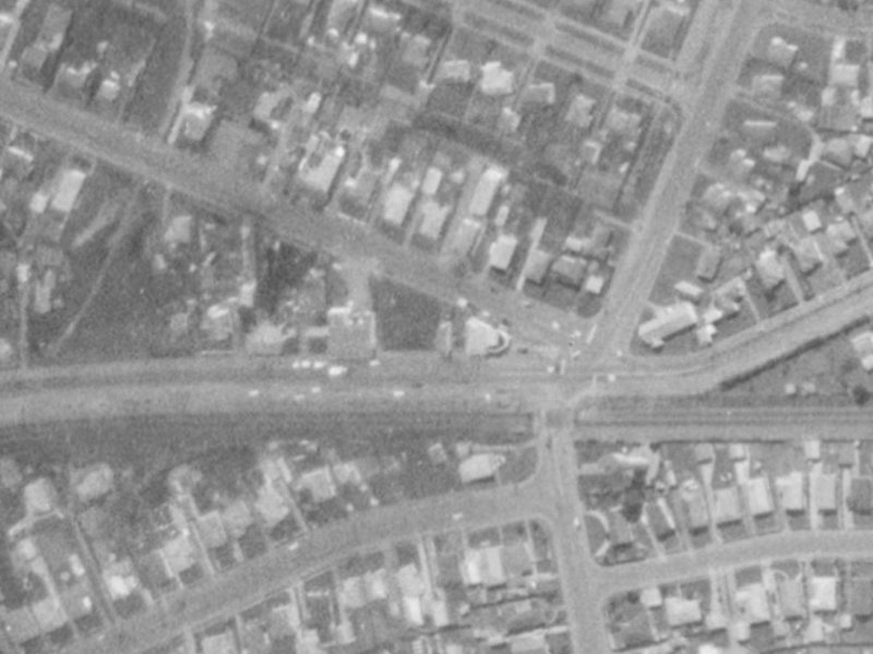 308B Waterloo Road from the air, 1975-1979