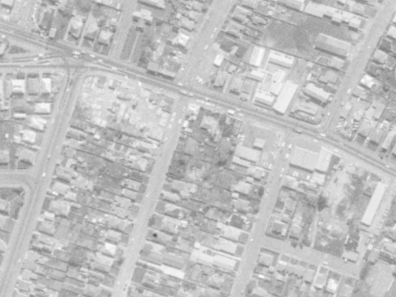 6/112 Barbour Street from the air, 1975-1979