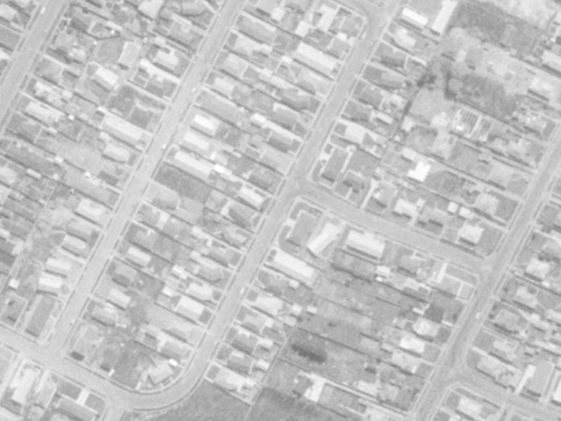 47A Arran Crescent from the air, 1975-1979