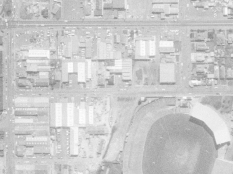 29-31 Stevens Street from the air, 1975-1979