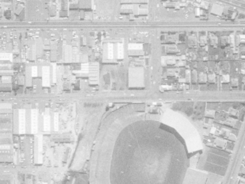 47 Stevens Street from the air, 1975-1979