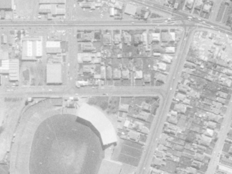 69 Stevens Street from the air, 1975-1979