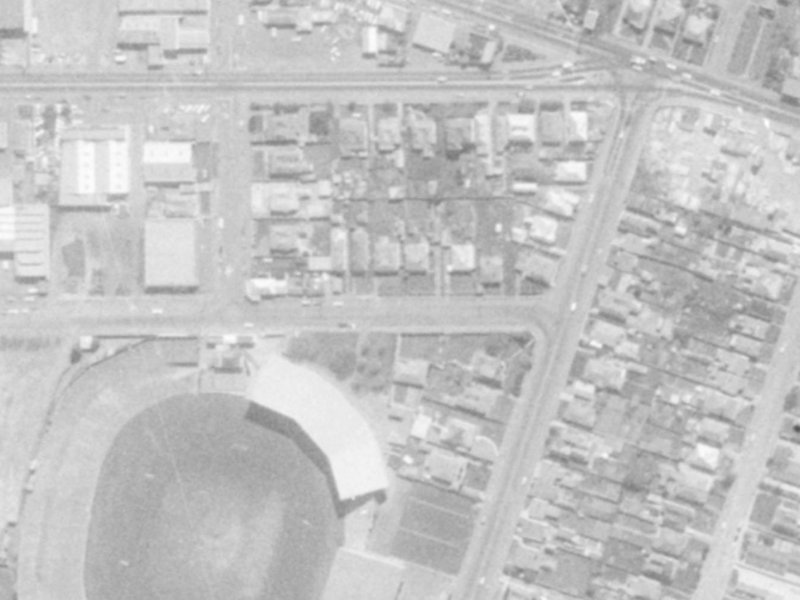 73 Stevens Street from the air, 1975-1979