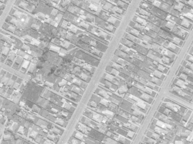 61 Mackworth Street from the air, 1975-1979