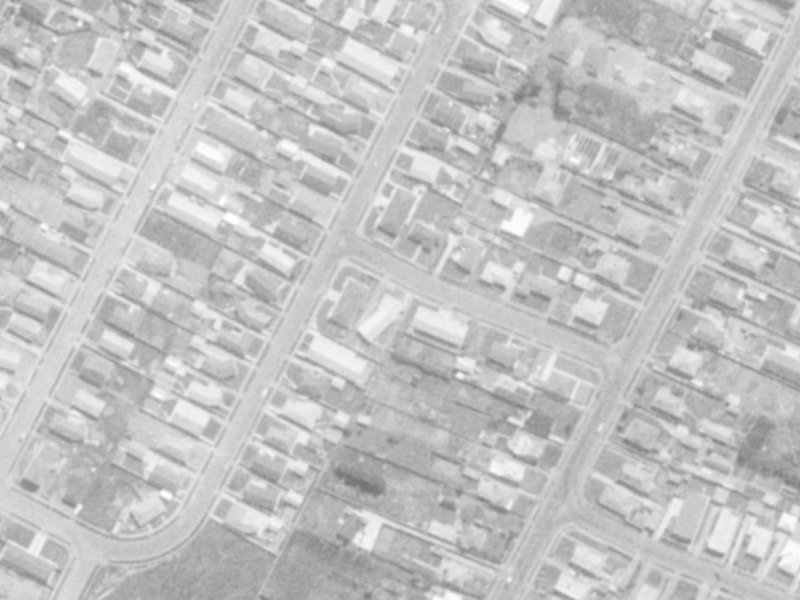 4 Bute Street from the air, 1975-1979