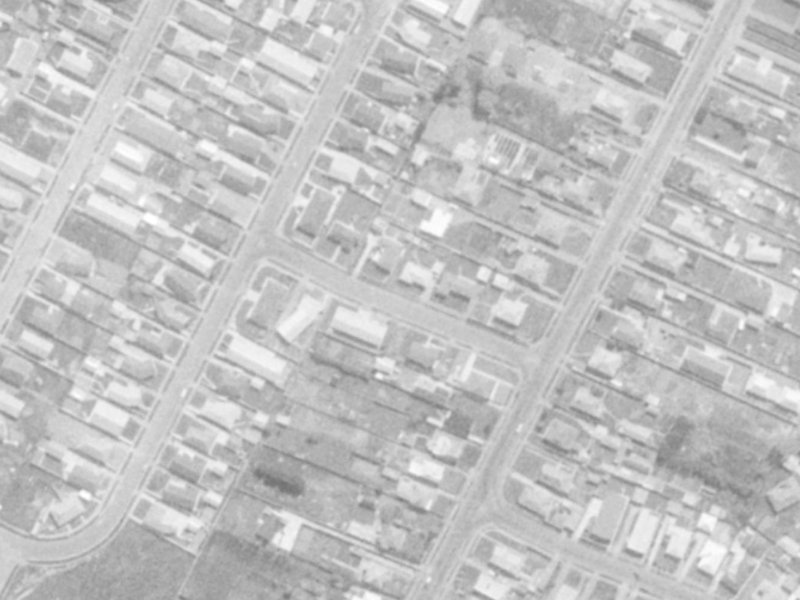 Bute Street from the air, 1975-1979