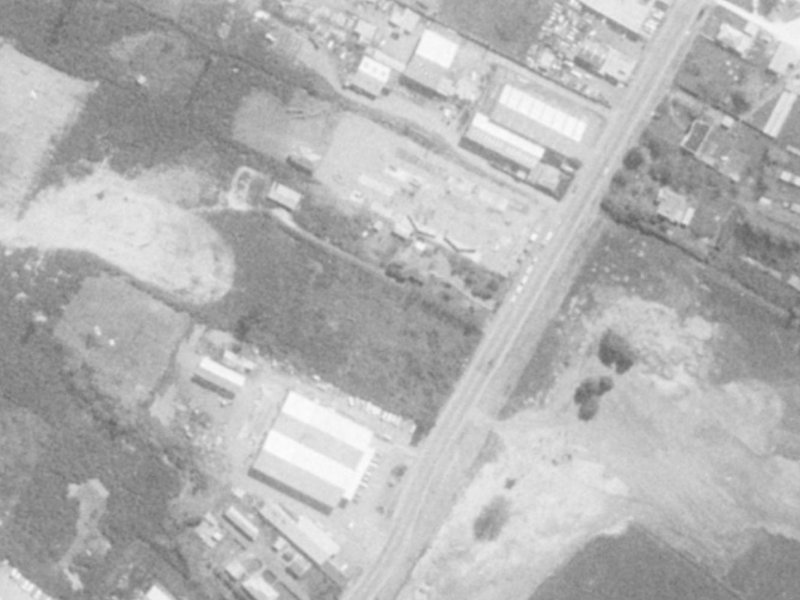 8 Edison Place from the air, 1975-1979