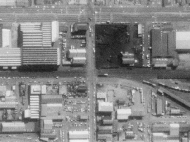 130 Montreal Street from the air, 1975-1979