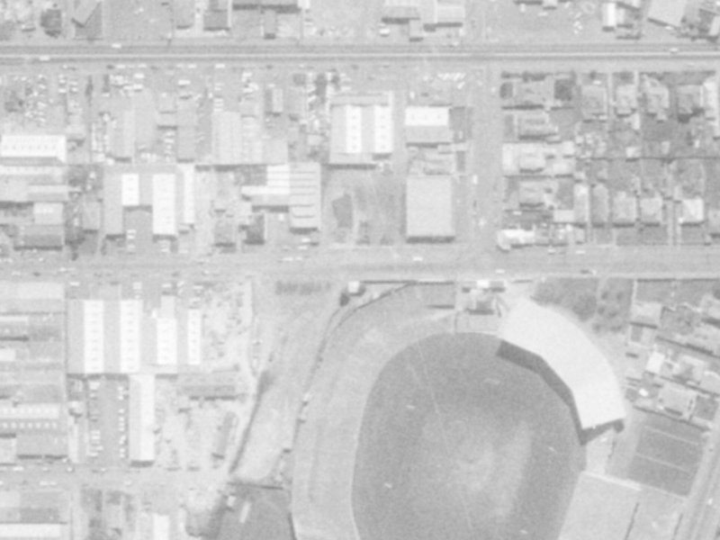 36 Stevens Street from the air, 1975-1979