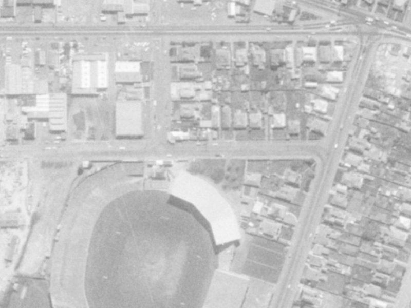 68 Stevens Street from the air, 1975-1979