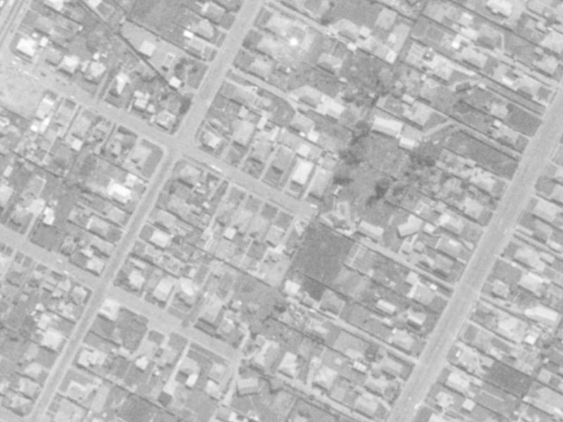 36 Bass Street from the air, 1975-1979